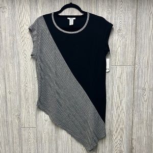 BarIII WOMENS BLOUSE ASYMMETRICAL